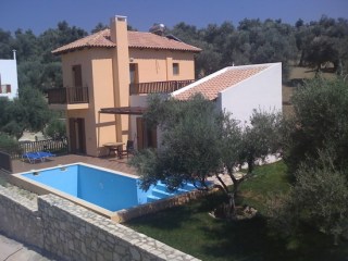 Sea view house, 3BR, garden at Agia Triada